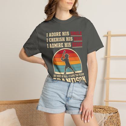 Grandma's Baseball Heart T-Shirt