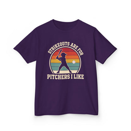 Strikeouts Are For Pitchers I Like Kids T-shirt