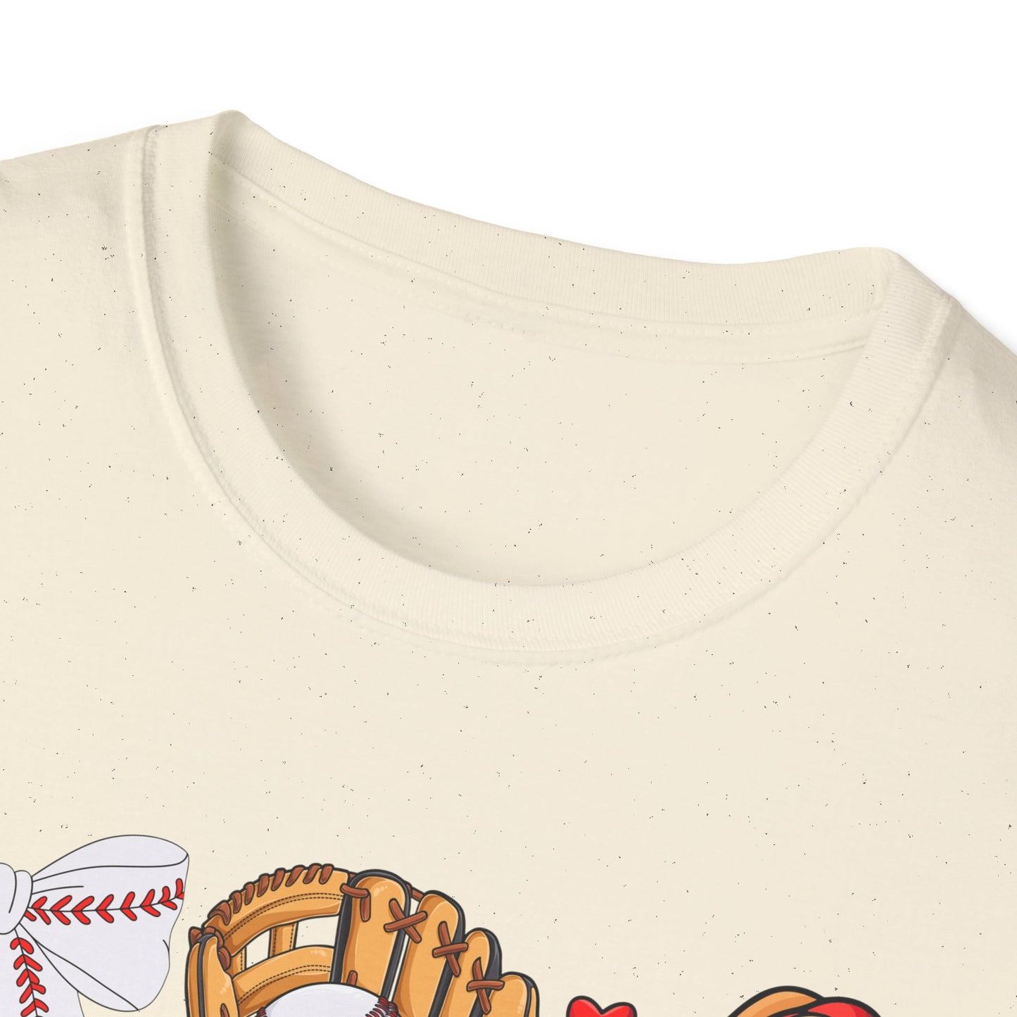 Baseball & Movie Night Unisex Softstyle T-Shirt, Sports Fan Tee, Gift for Dad, Summer Outing Shirt, Movie Lovers Apparel