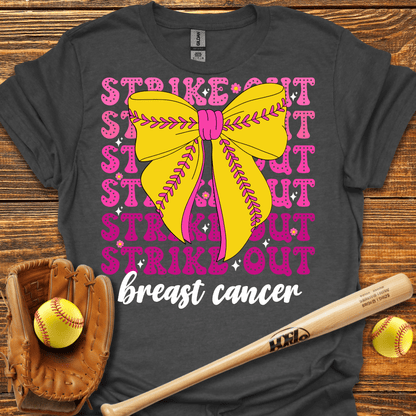 Strike Out Breast Cancer Adult T-Shirt