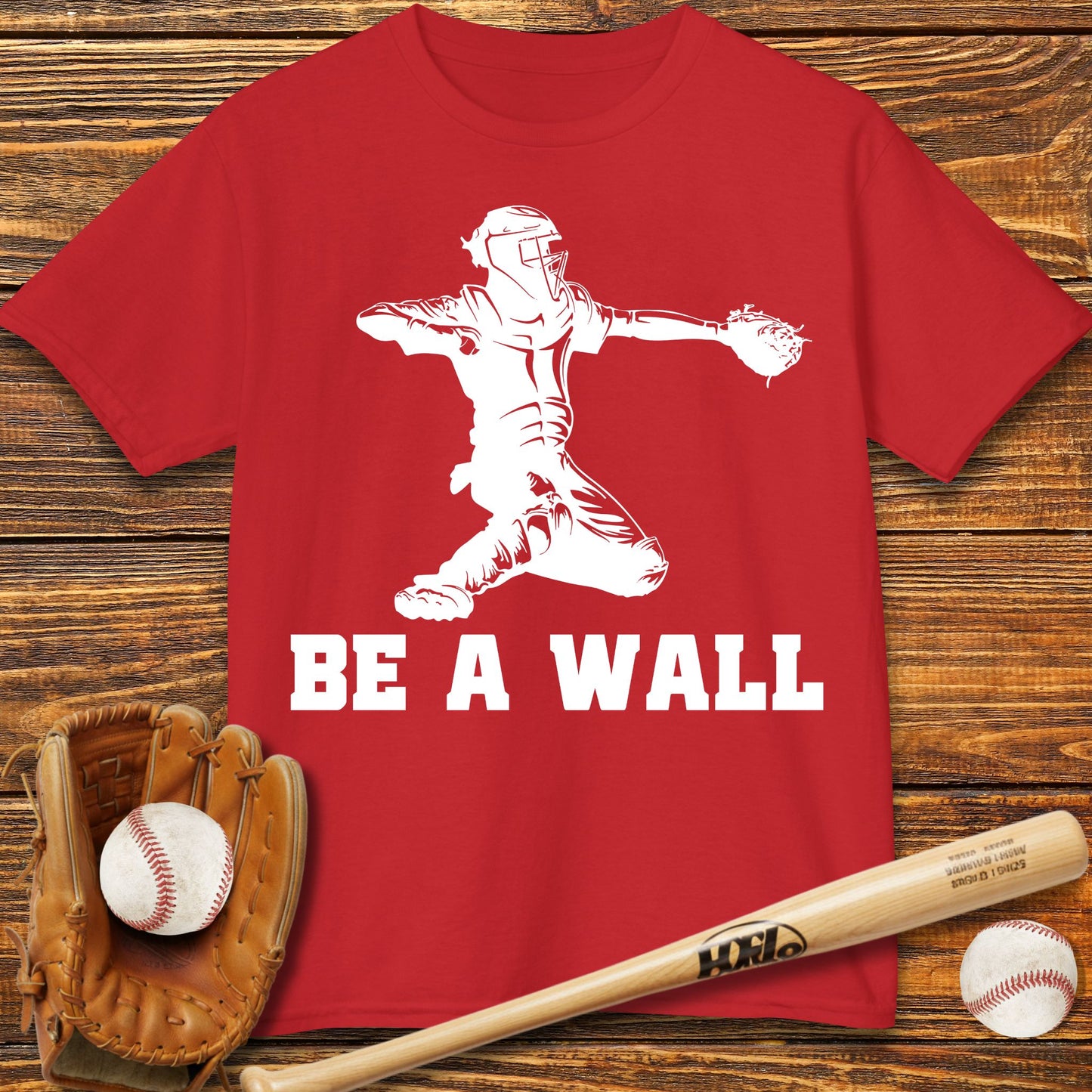 Be A Wall Pitcher Kids T-Shirt