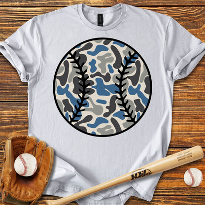 Baseball Camo Adult T-shirt