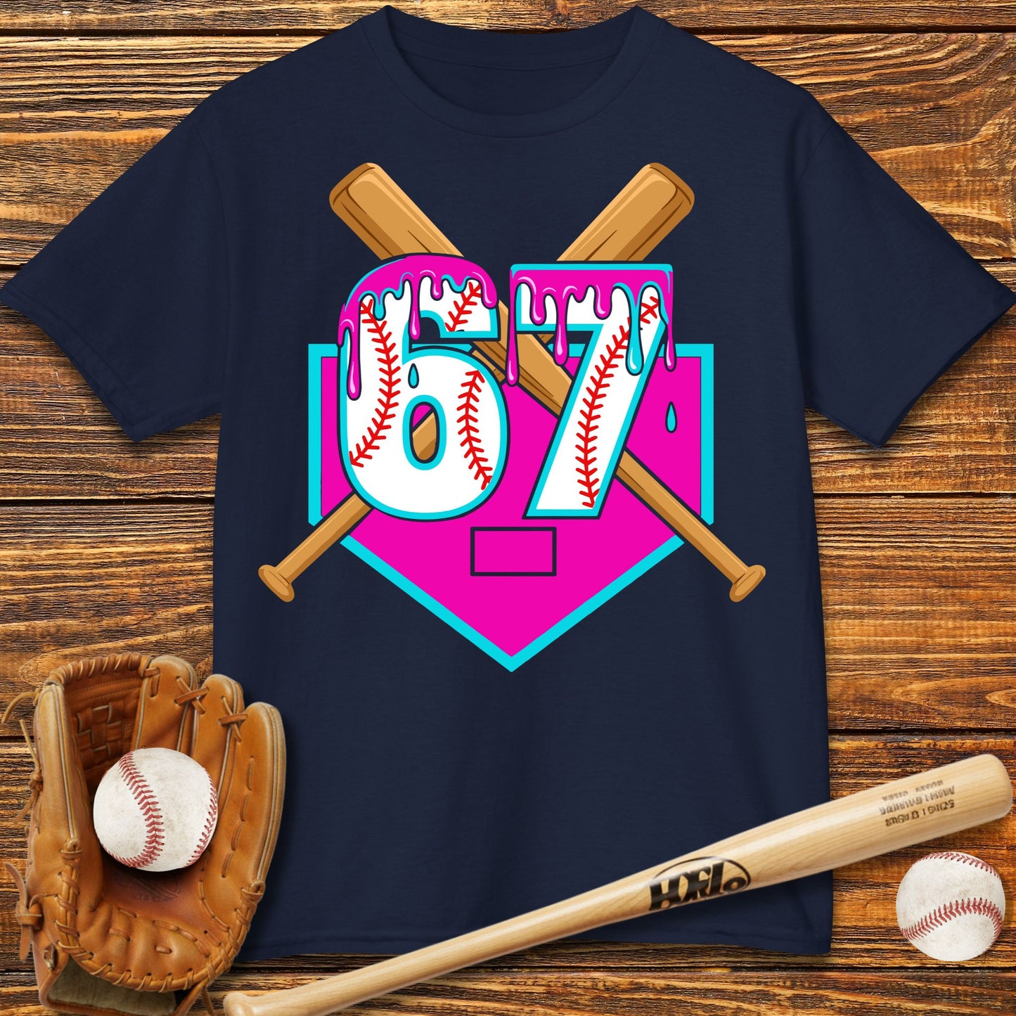 Baseball Drip 67 Kids T-Shirt