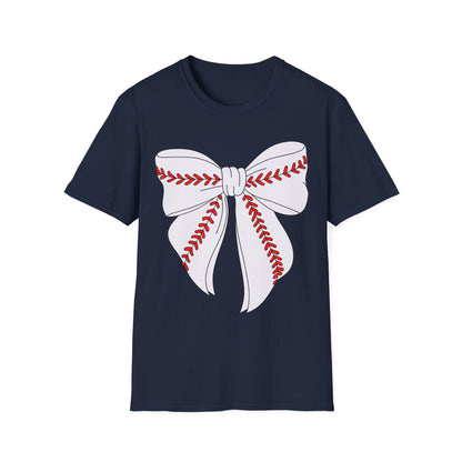 Charming Bow Graphic T-Shirt for All Occasions, Gift for Her, Casual Wear, Holiday Apparel, Trendy Fashion Statement