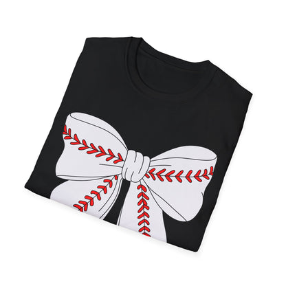 Charming Bow Graphic T-Shirt for All Occasions, Gift for Her, Casual Wear, Holiday Apparel, Trendy Fashion Statement