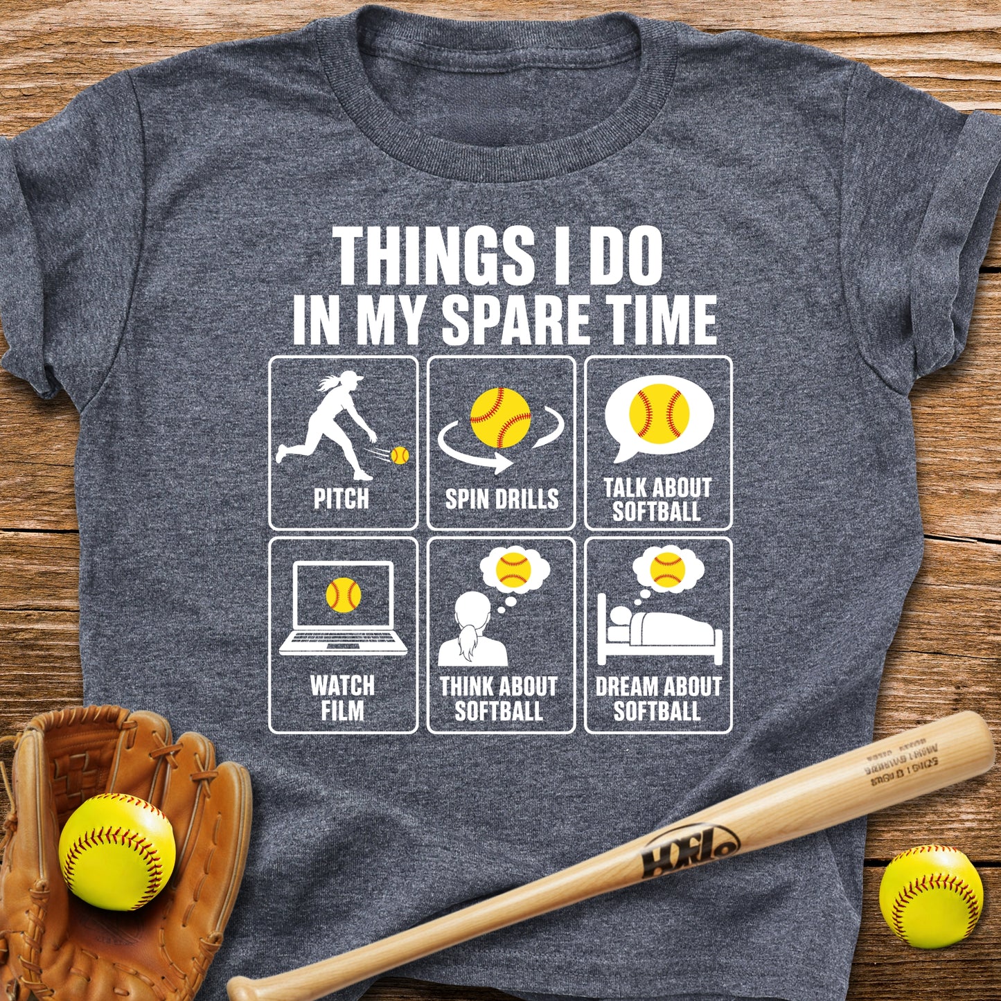 Pitcher Lives For Softball Youth Tee