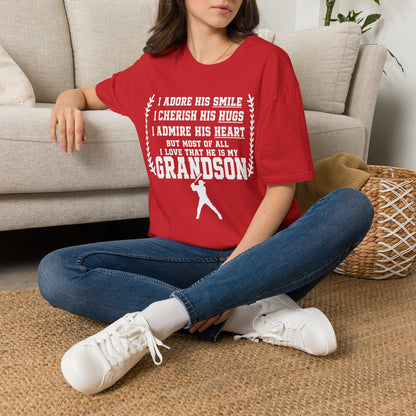Grandma's Baseball Heart T-Shirt