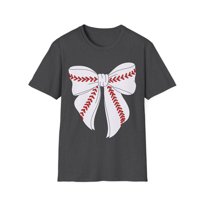 Charming Bow Graphic T-Shirt for All Occasions, Gift for Her, Casual Wear, Holiday Apparel, Trendy Fashion Statement