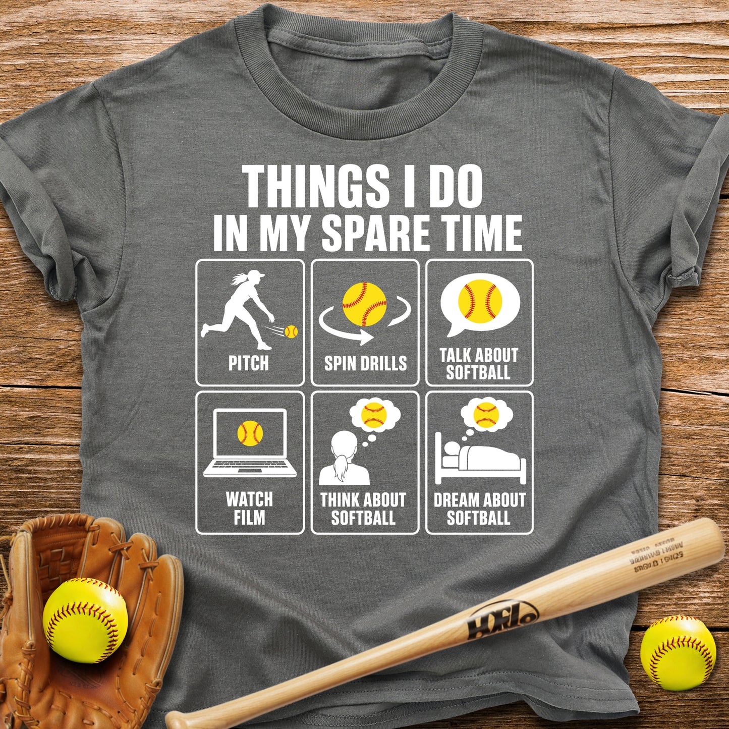 Pitcher Lives For Softball Youth Tee