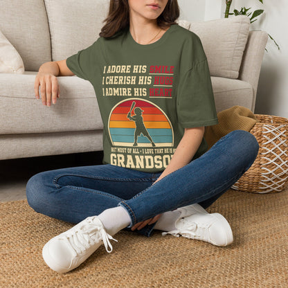 Grandma's Baseball Heart T-Shirt