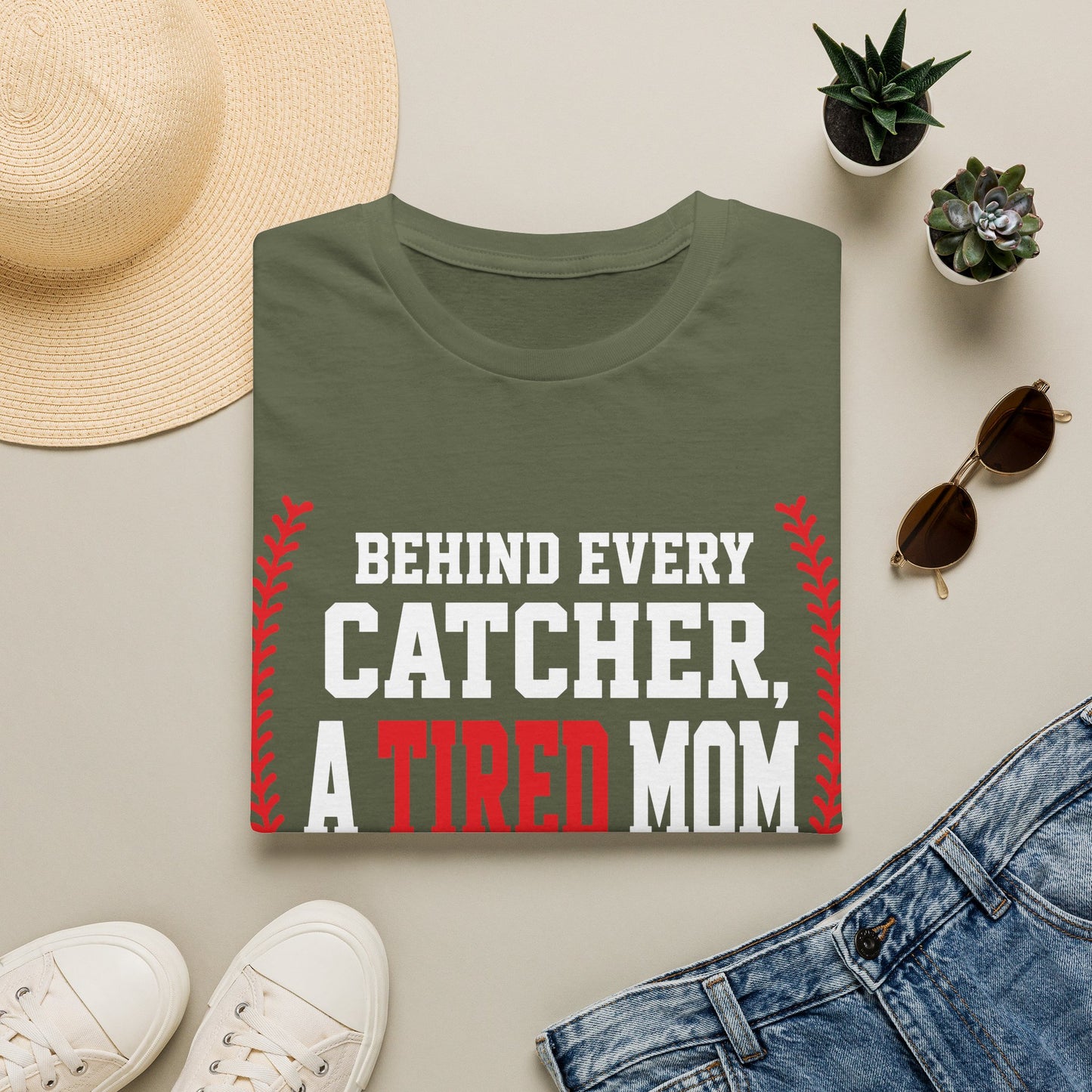 Catcher Mom Exhaustion T-Shirt