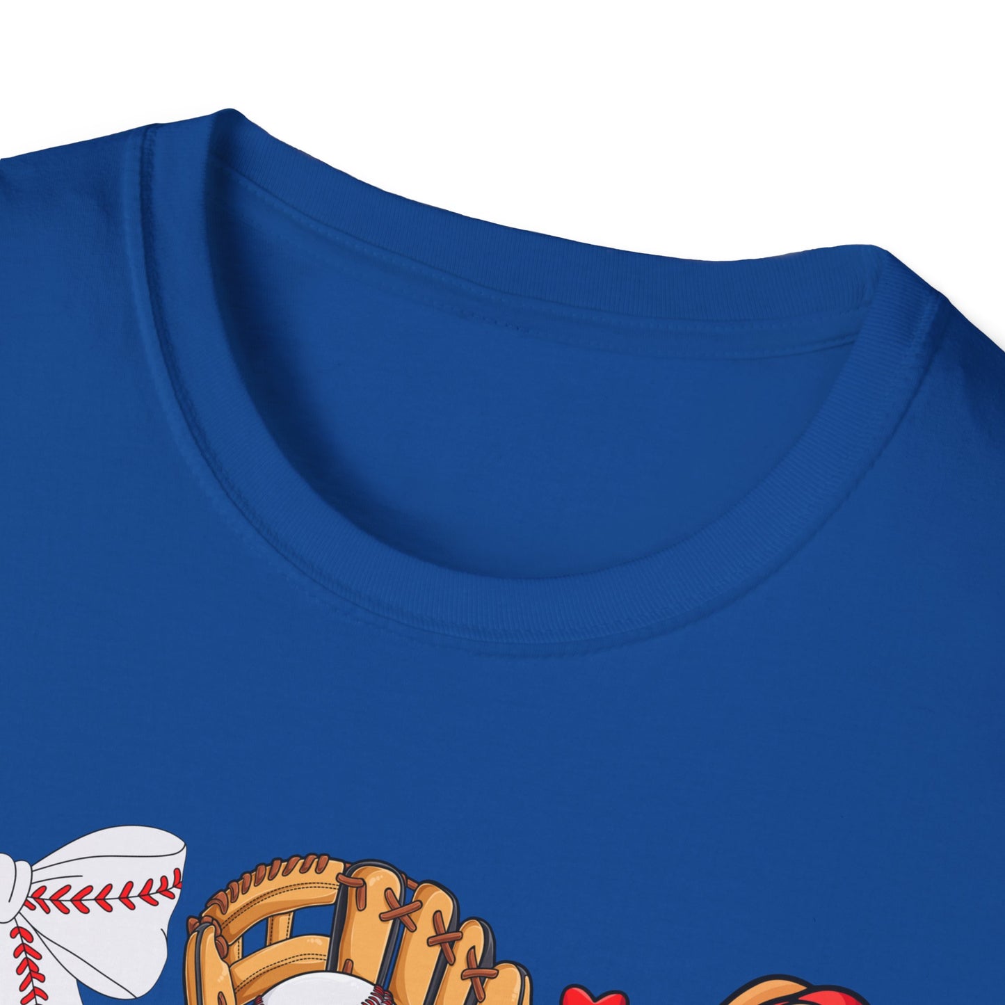 Baseball & Movie Night Unisex Softstyle T-Shirt, Sports Fan Tee, Gift for Dad, Summer Outing Shirt, Movie Lovers Apparel