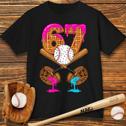 Baseball Drip 67 Catcher Kids T-Shirt