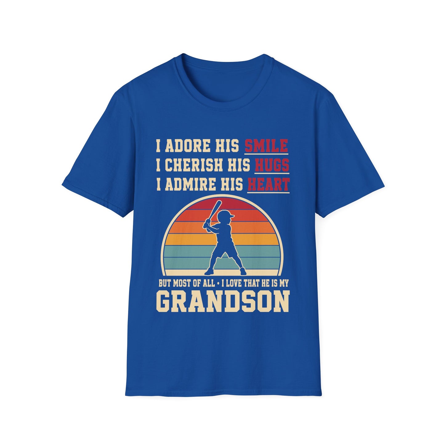Grandma's Baseball Heart T-Shirt