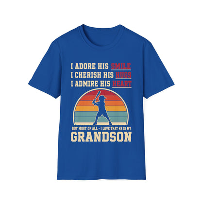 Grandma's Baseball Heart T-Shirt