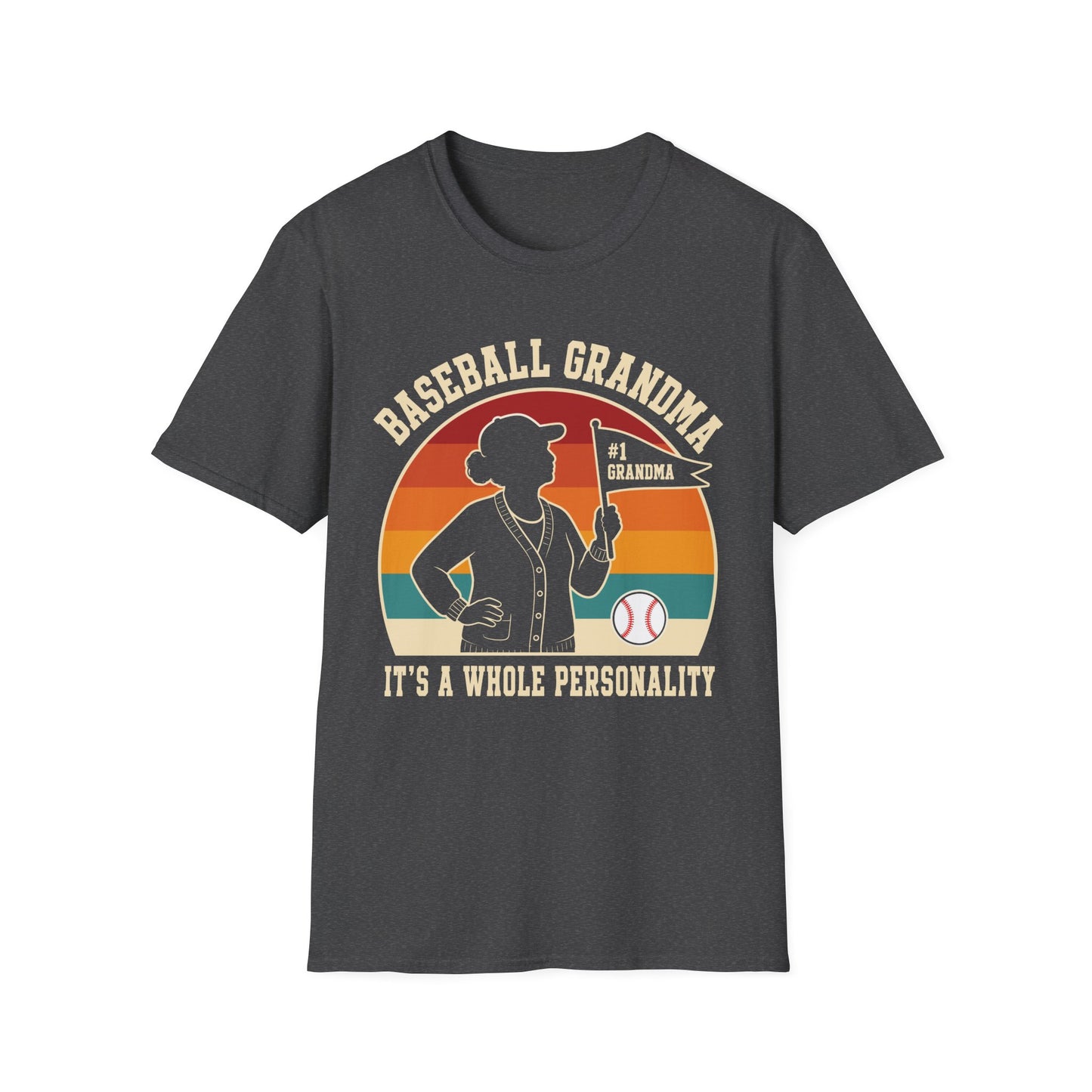 Baseball Grandma Whole Personality T-Shirt