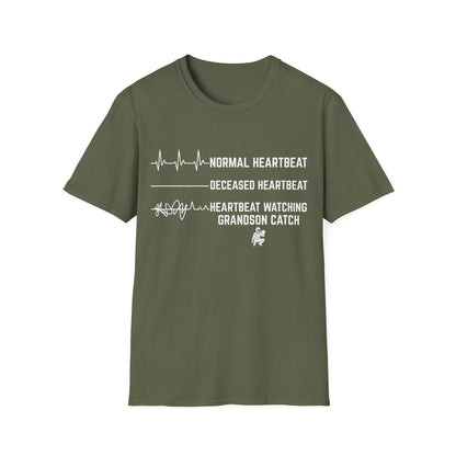 Grandson Behind Plate Flatlines Me T-Shirt
