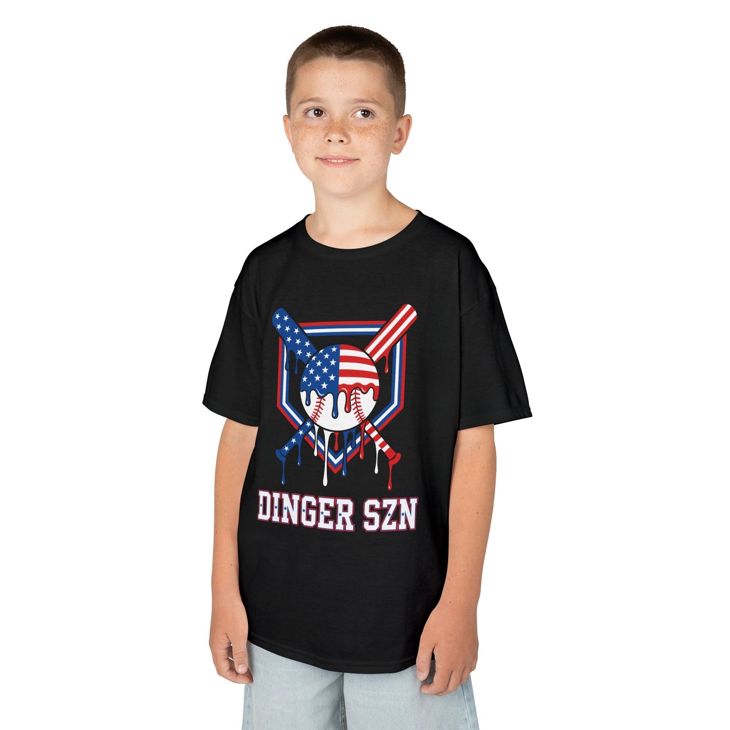 Dinger Szn Patriotic Kids T-shirt