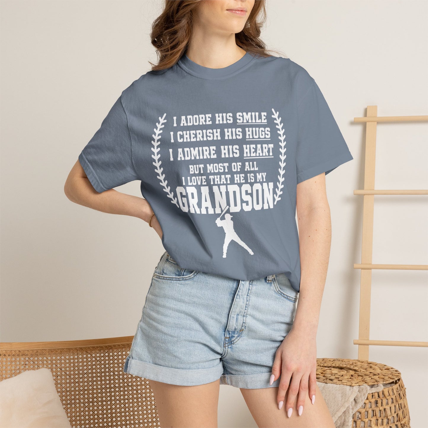 Grandma's Baseball Heart T-Shirt