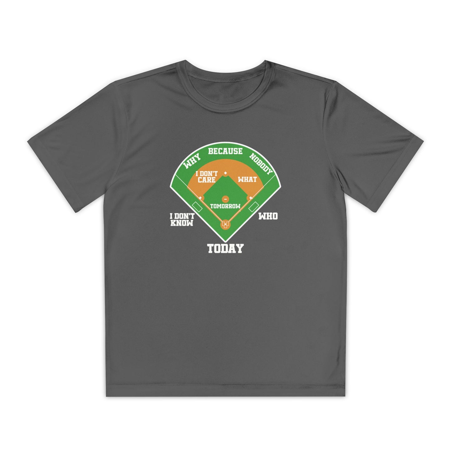 Who's on First Youth Athletic Tee