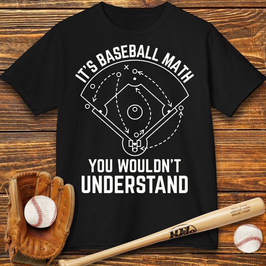 Baseball Math Kids T-Shirt