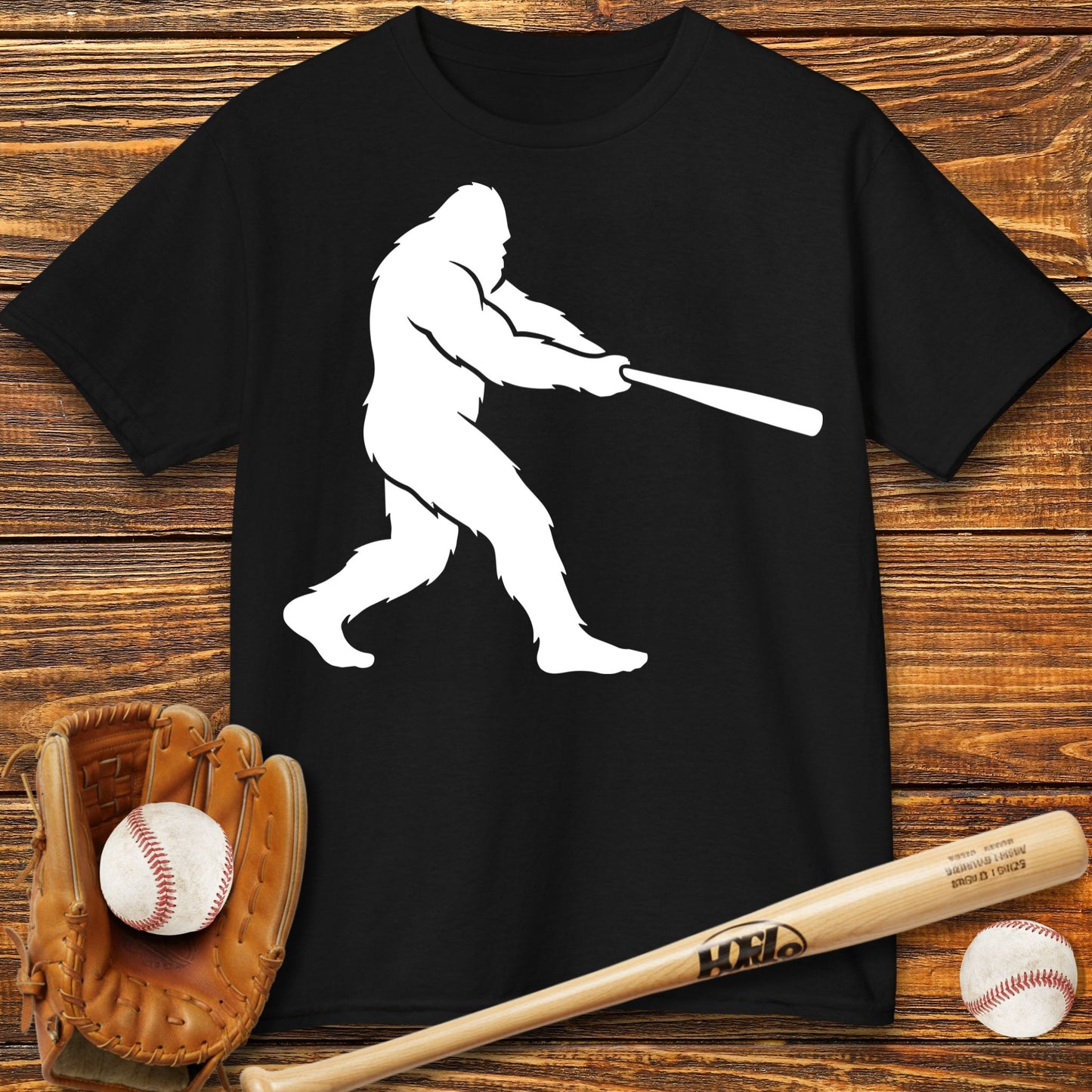 Bigfoot Baseball Kids T-Shirt