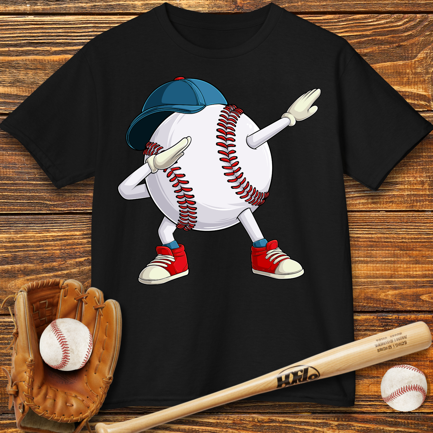 Dabbing Baseball Kids T-Shirt