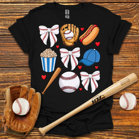 Blue Coquette Bow Tee