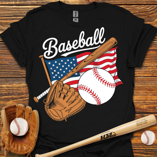 USA Flag Adult T-Shirt