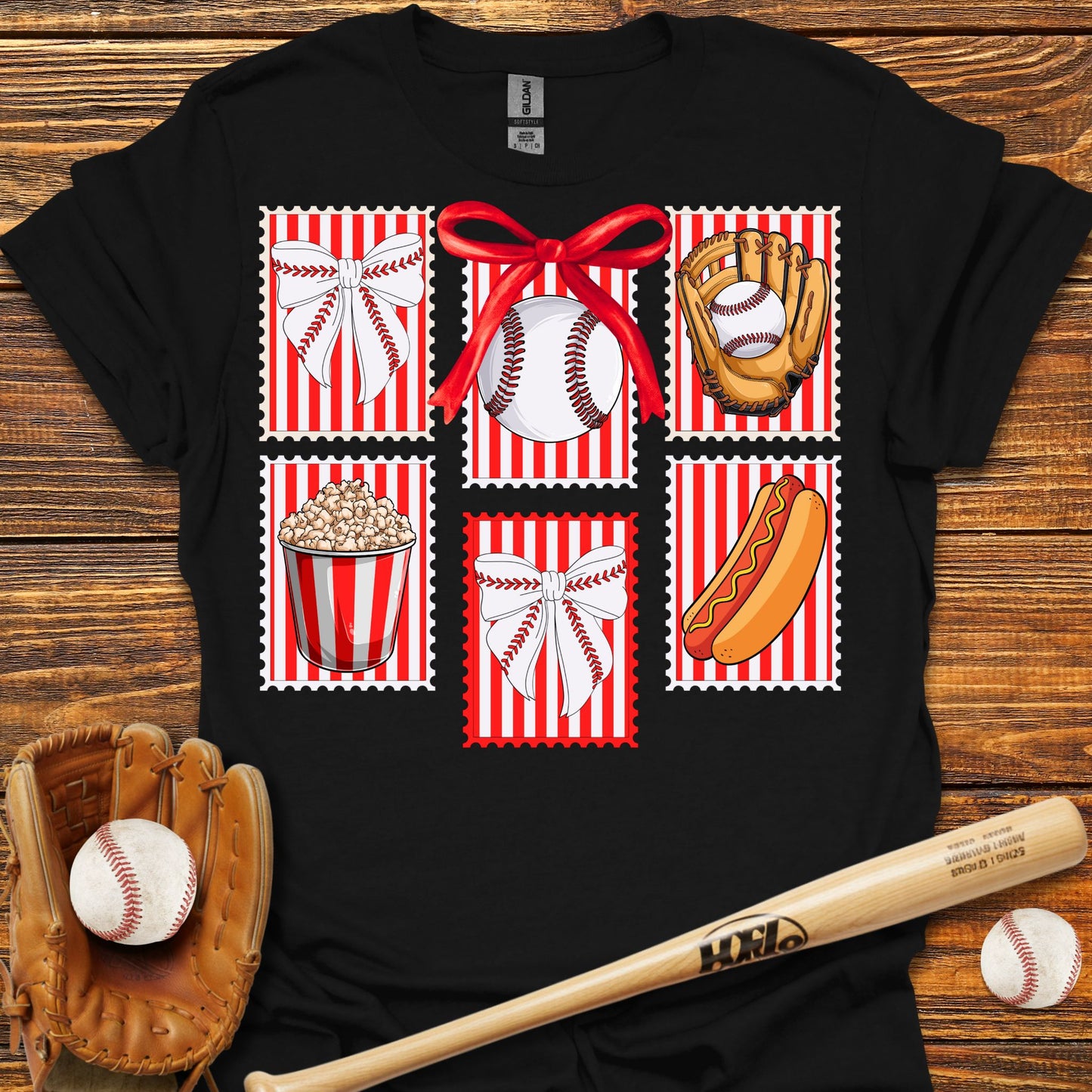 Baseball Stamps Adult T-Shirt