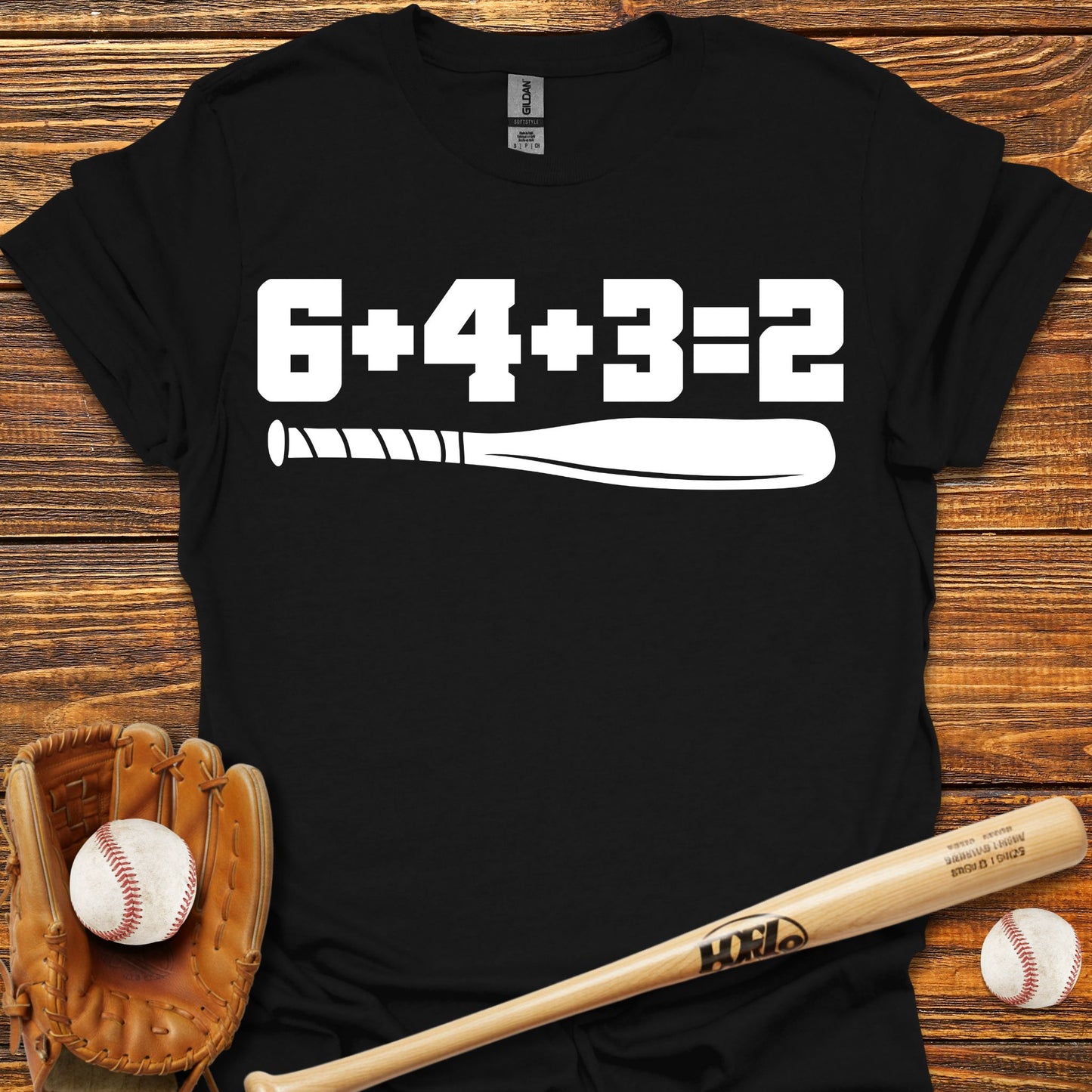 6 4 3 2 Double Play Adult T-Shirt