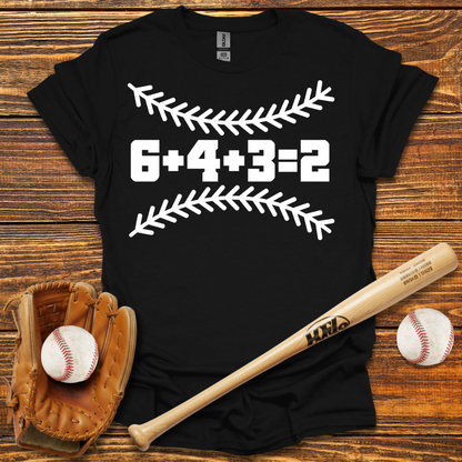 6 4 3 2 Double Play Adult T-Shirt