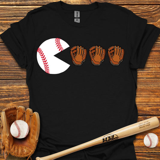 Funny Ball Eating Adult T-Shirt
