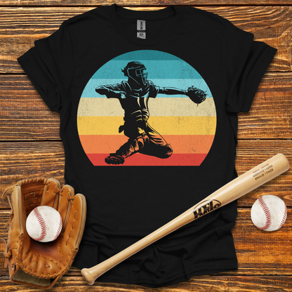 Vintage Catcher Adult T-Shirt