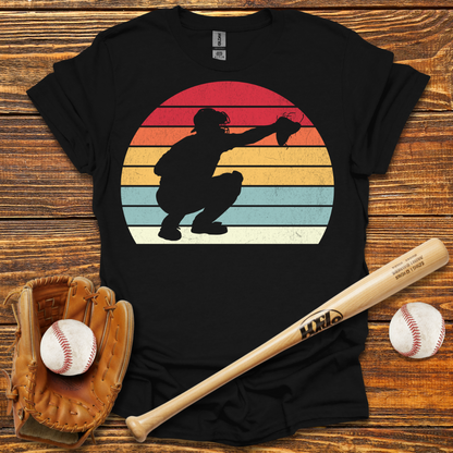 Vintage Catcher Adult T-Shirt