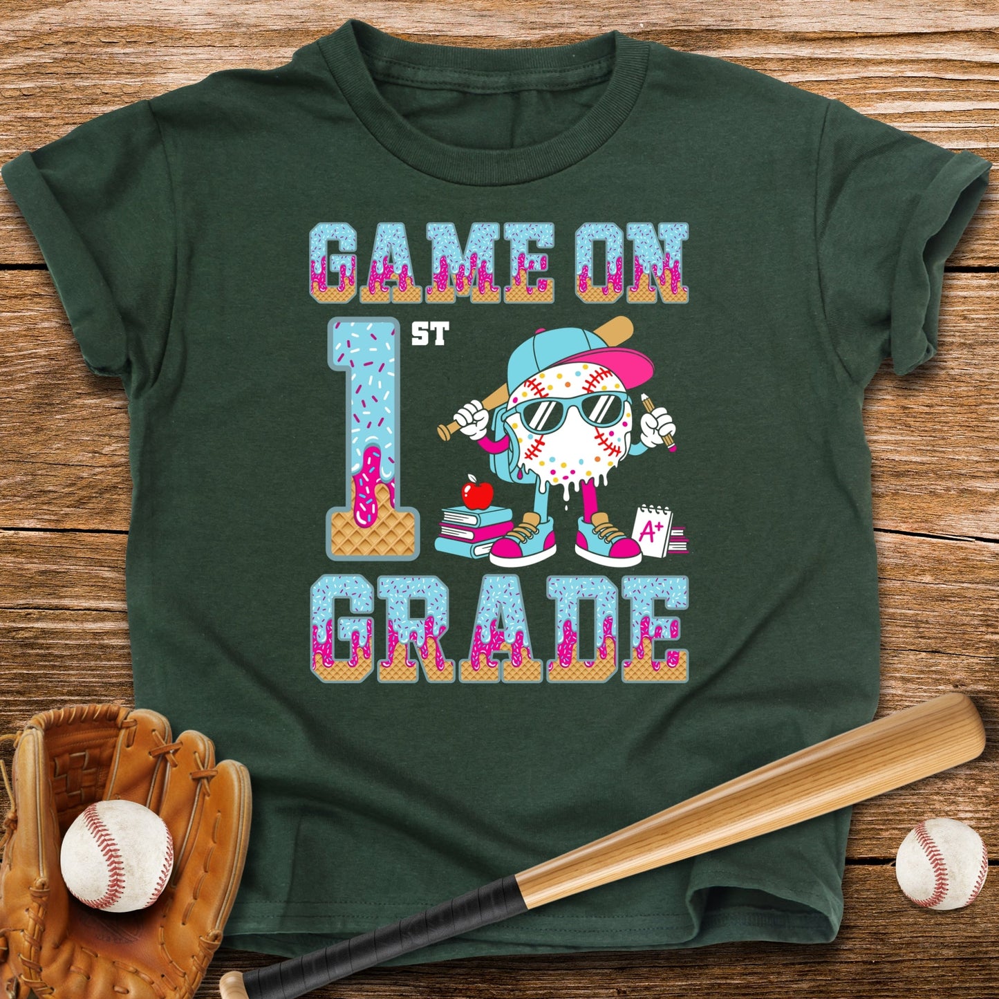 1st Grade Back to School Drip Youth Tee - HomeRun PrintsKids clothes