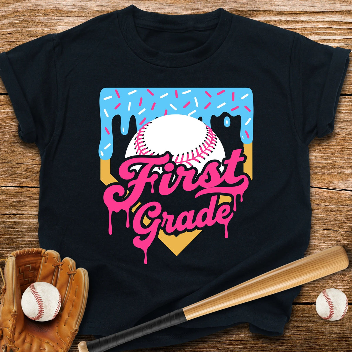 1st Grade Back to School Drip Youth Tee - HomeRun PrintsKids clothes