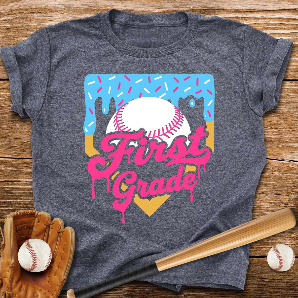 1st Grade Back to School Drip Youth Tee - HomeRun PrintsKids clothes