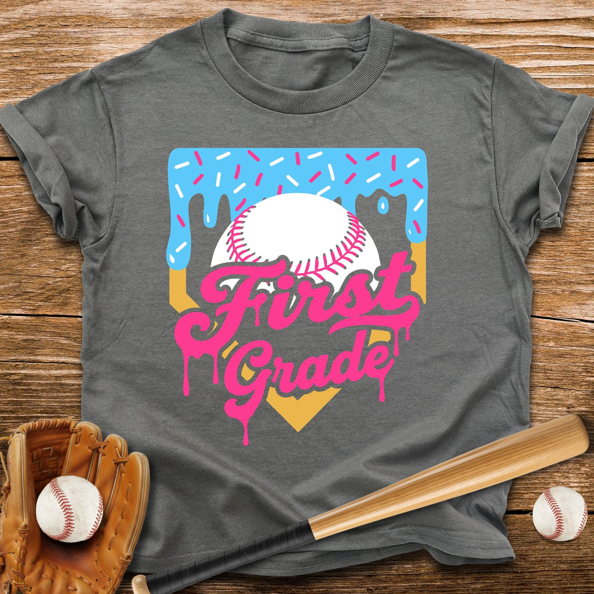 1st Grade Back to School Drip Youth Tee - HomeRun PrintsKids clothes