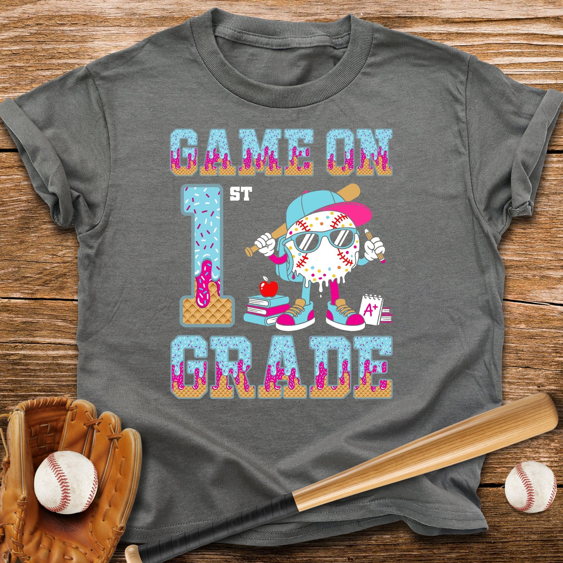 1st Grade Back to School Drip Youth Tee - HomeRun PrintsKids clothes