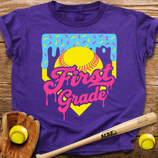 1st Grade Back to School Softball Kids - HomeRun PrintsKids clothes