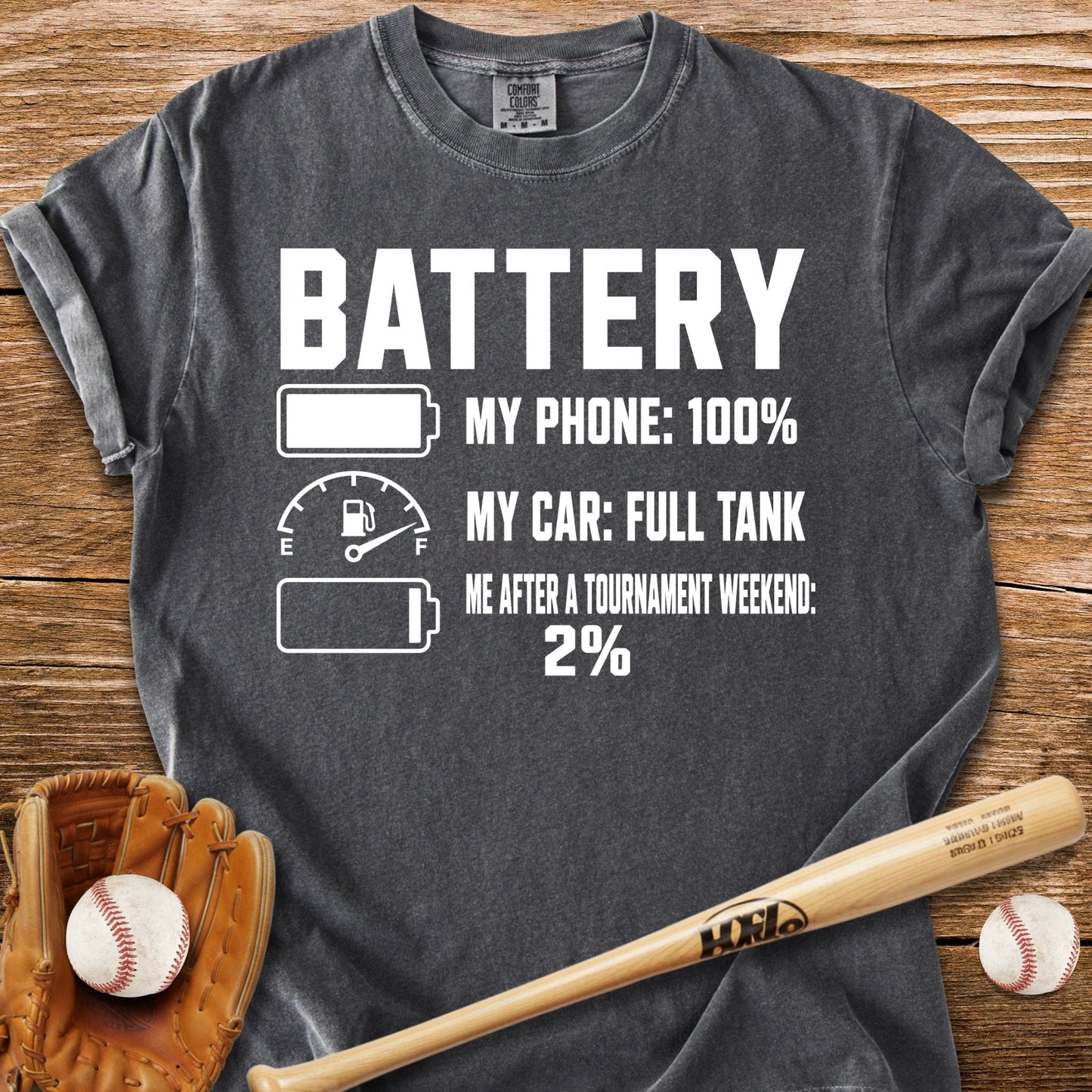 2% After Tournament T-Shirt - HomeRun PrintsComfort Colors