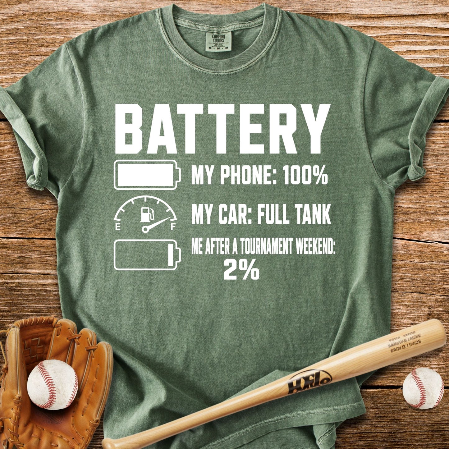 2% After Tournament T-Shirt - HomeRun PrintsComfort Colors