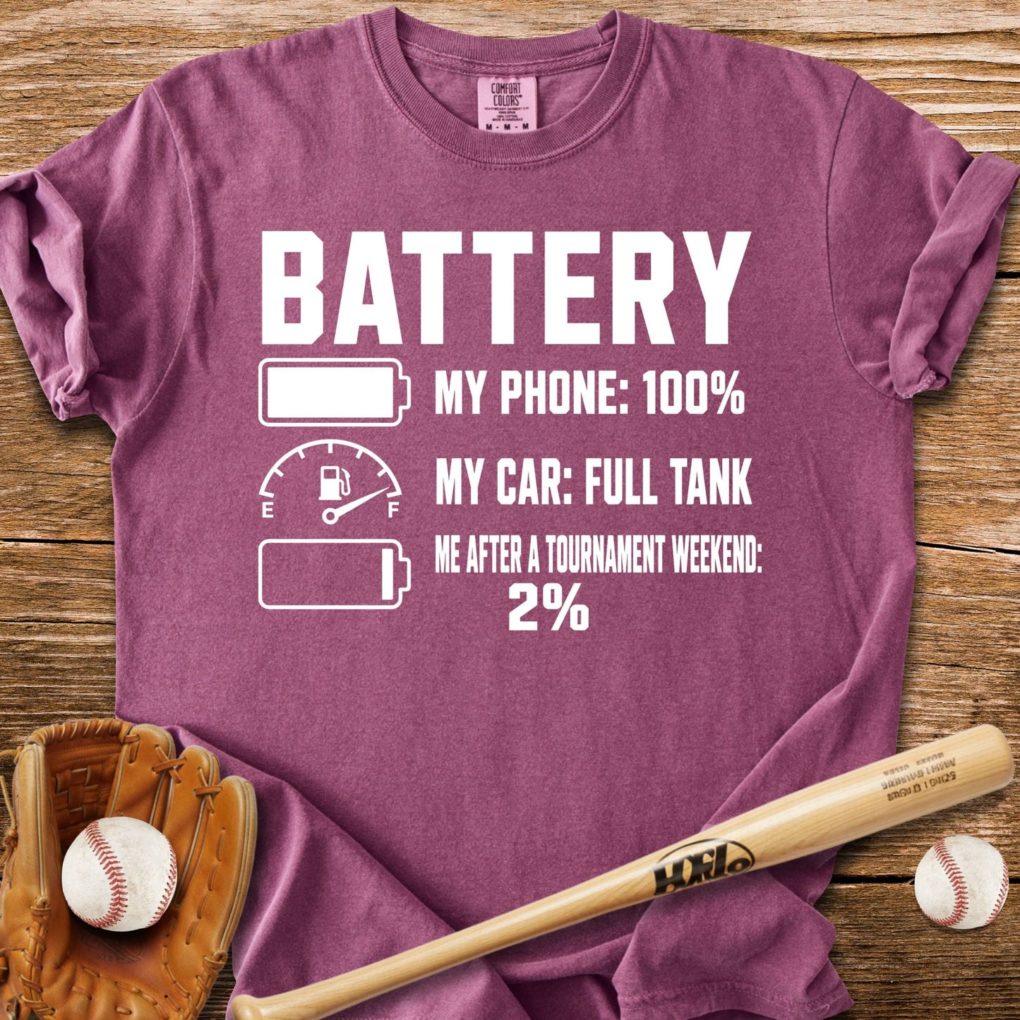 2% After Tournament T-Shirt - HomeRun PrintsComfort Colors
