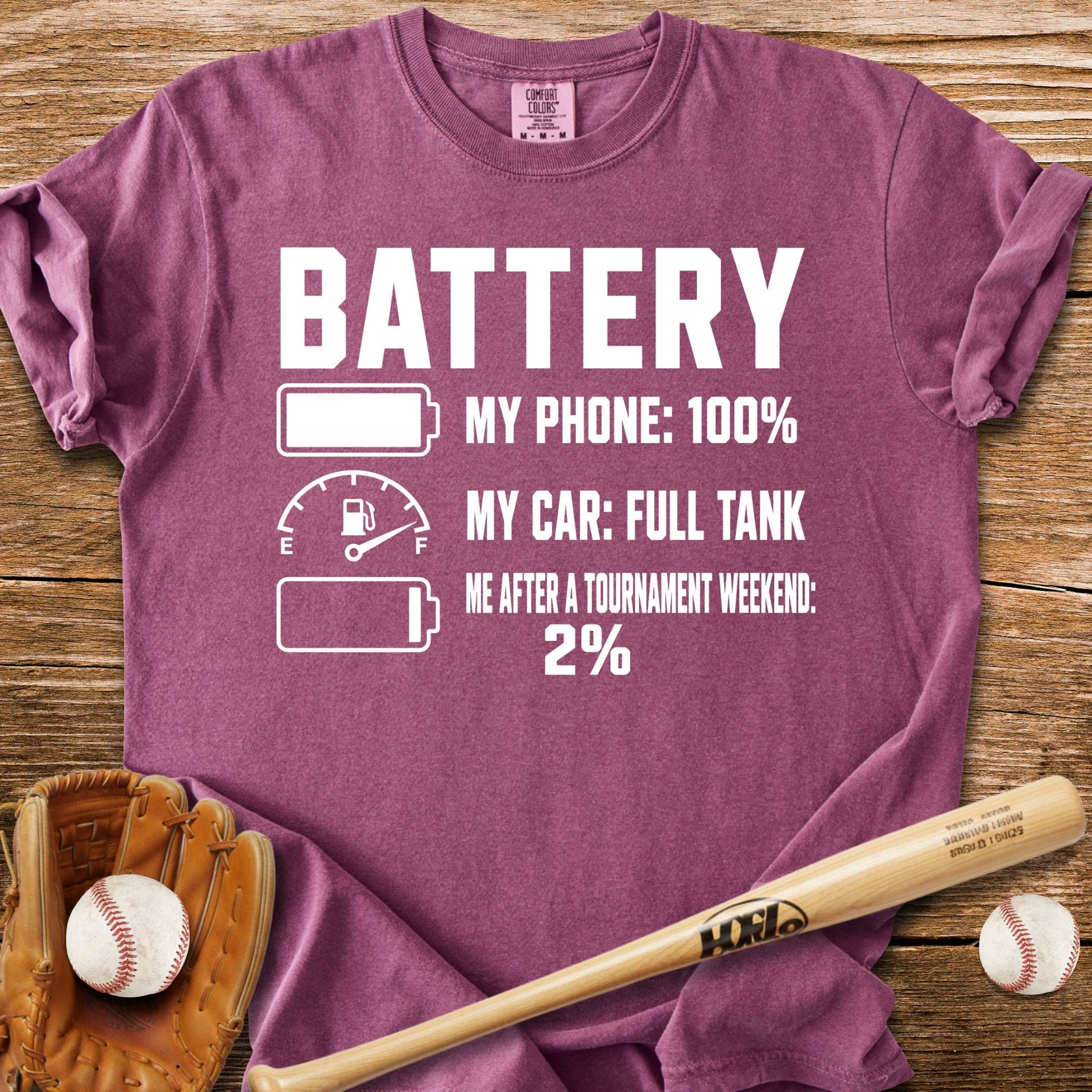 2% After Tournament T-Shirt - HomeRun PrintsComfort Colors
