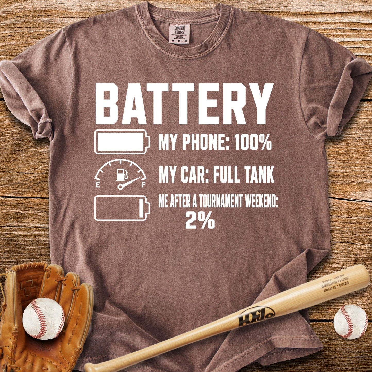 2% After Tournament T-Shirt - HomeRun PrintsComfort Colors