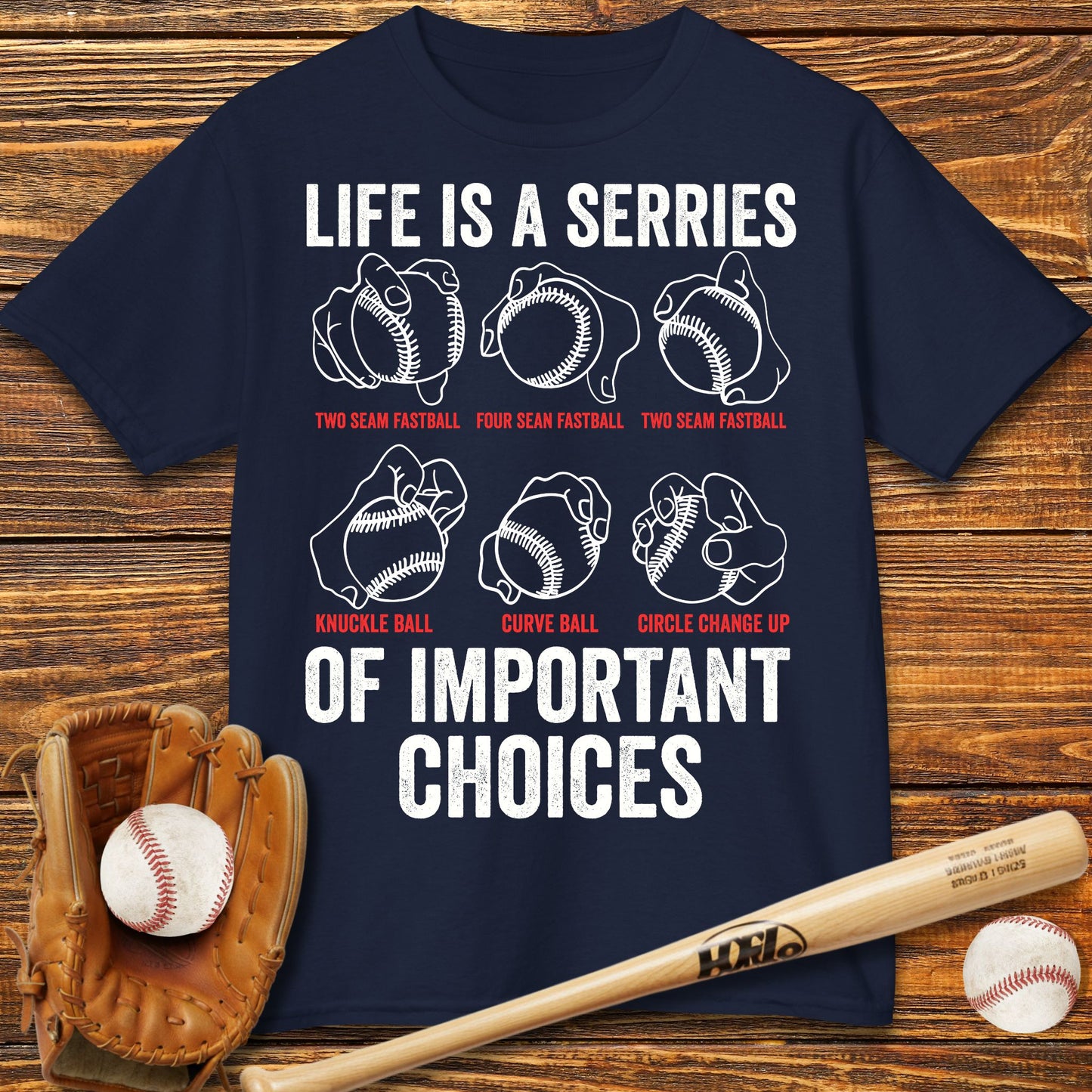 Baseball Pitches Kids T-Shirt