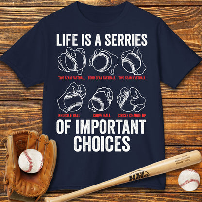 Baseball Pitches Kids T-Shirt