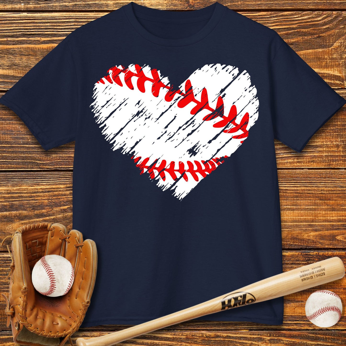 Baseball Heart Kids T-Shirt