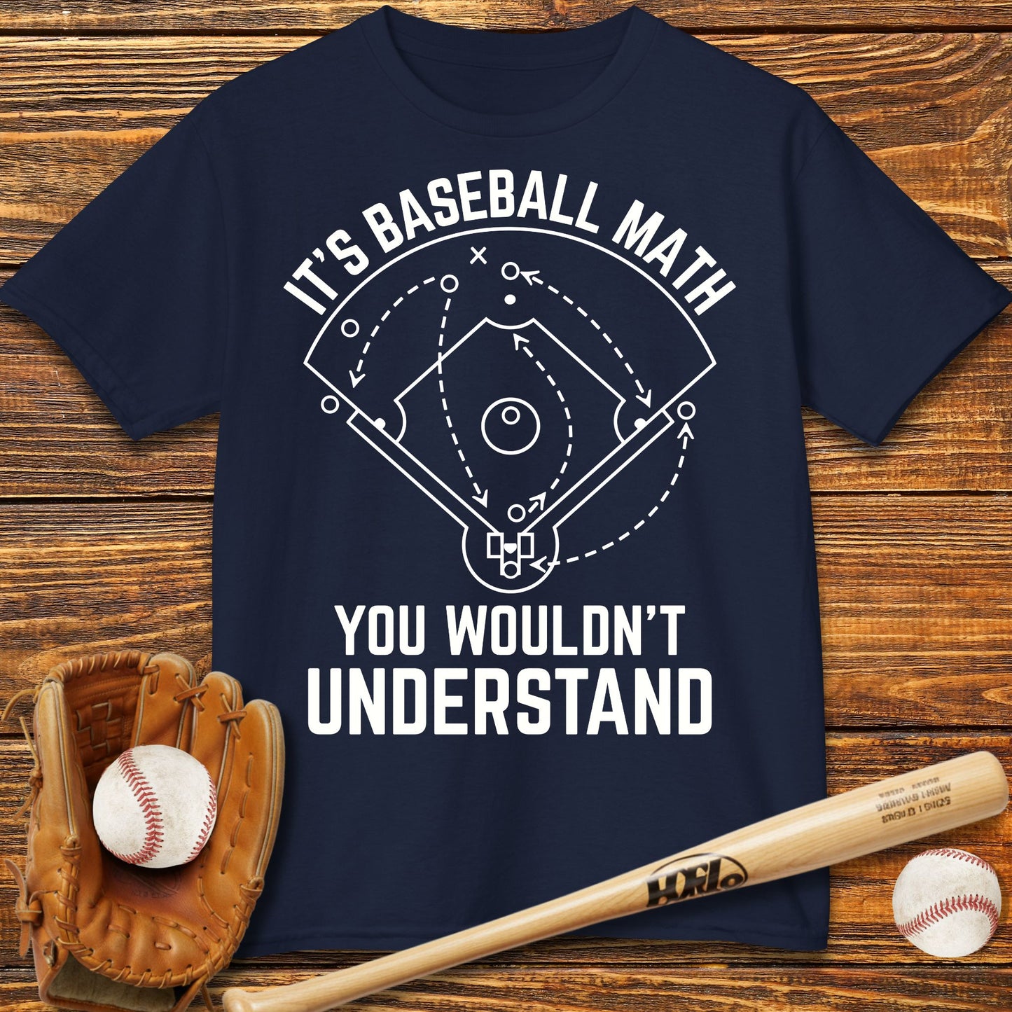 Baseball Math Kids T-Shirt